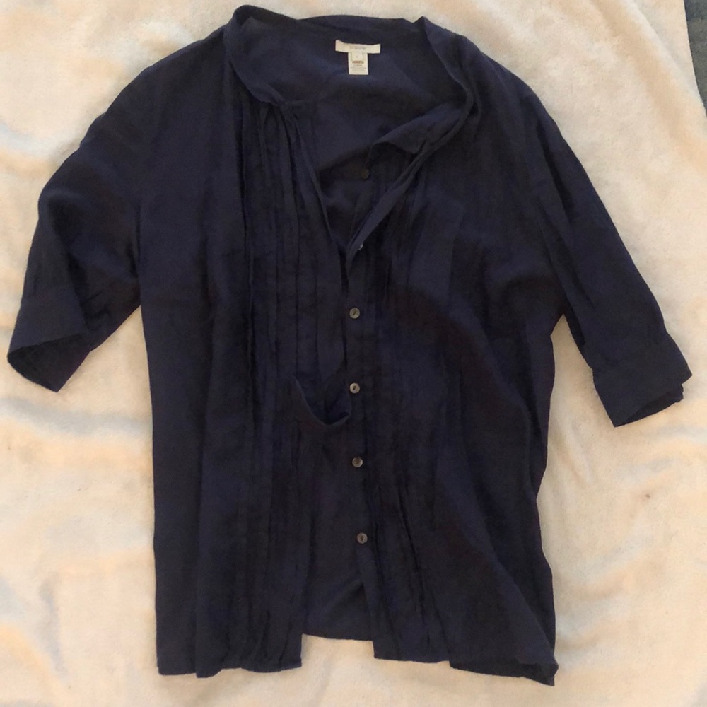 Navy blouse